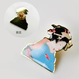 上村松園《庭の雪》 ピンバッジ