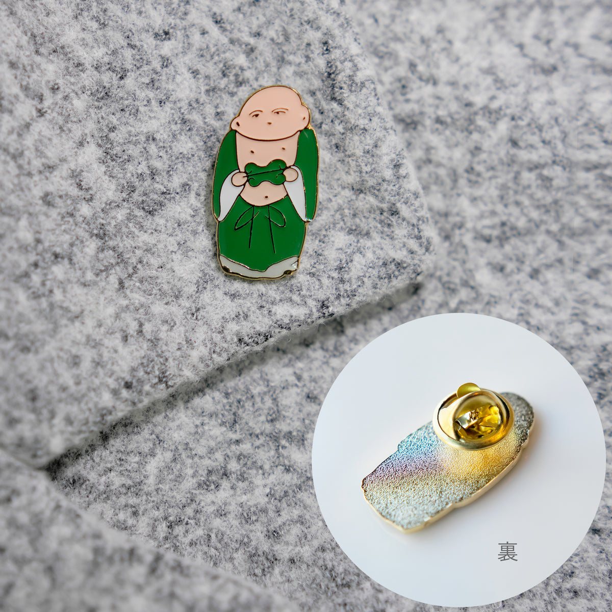 伊藤若冲《伏見人形図》 ピンバッジ – 山種美術館