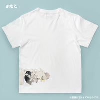 長沢芦雪《菊花子犬図》Tシャツ