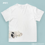 長沢芦雪《菊花子犬図》Tシャツ